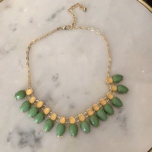 Green & Yellow statement necklace